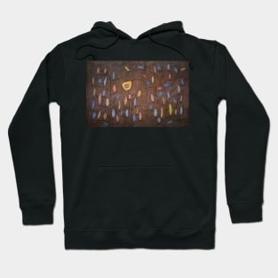 Sparse Foliage Leaf Abstract Hoodie